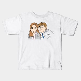 THE OFFICE SITCOM TV CHARACTER FAN ART Kids T-Shirt